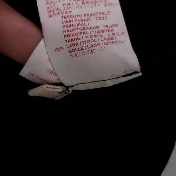 Marni 100% Wool Shift Dress 40 Made In Italy Sleeveless Peplum Black - Picture 11 of 12